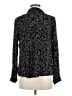 Maeve 100% Rayon Floral Black Long Sleeve Blouse Size 6 - photo 2