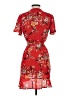 Shinestar 100% Polyester Red Casual Dress Size S - photo 2