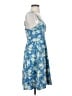 ModCloth 100% Polyester Floral Blue Cocktail Dress Size S - photo 4