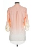 Wishful Park Color Block Orange 3/4 Sleeve Button-Down Shirt Size L - photo 2