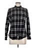 Weatherproof Plaid Black Long Sleeve Button-Down Shirt Size M - photo 1