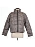 Time and Tru 100% Polyester Plaid Brown Jacket Size L - photo 1