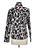 Foxcroft Animal Print Black Brown Long Sleeve Blouse Size 8 - photo 2