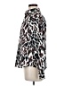 Foxcroft Animal Print Black Brown Long Sleeve Blouse Size 8 - photo 5
