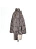 Time and Tru 100% Polyester Plaid Brown Jacket Size L - photo 4