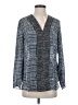 Nic + Zoe 100% Polyester Blue Long Sleeve Blouse Size S - photo 1