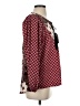 West Kei 100% Polyester Burgundy 3/4 Sleeve Blouse Size S - photo 4