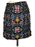 Rebecca Minkoff 100% Polyester Paisley Black Casual Skirt Size 4 - photo 2