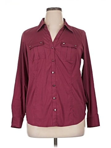 Style&Co Long Sleeve Button-Down Shirt (view 1)