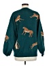 She + Sky Animal Print Teal Pullover Sweater Size M - photo 2