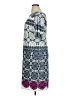 Eliza J Print Blue Casual Dress Size 14 - photo 5