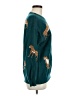 She + Sky Animal Print Teal Pullover Sweater Size M - photo 4