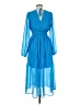 Steve Madden 100% Polyester Blue Casual Dress Size M - photo 2
