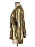 MICHAEL Michael Kors Metallic Gold Long Sleeve Blouse Size L - photo 5
