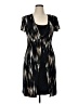 Connected Apparel Graphic Black Casual Dress Size 14 - photo 1