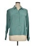Sag Harbor 100% Polyester Teal Long Sleeve Blouse Size 16 - photo 1