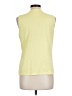 Talbots 100% Cotton Yellow Sleeveless Blouse Size Lg Petite - photo 2