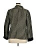 Talbots Houndstooth Black Wool Coat Size XL - photo 2