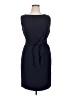 Talbots 100% Polyester Solid Blue Casual Dress Size 14 Petite - photo 1