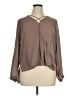 Worthington 100% Polyester Brown Long Sleeve Blouse Size XL - photo 1