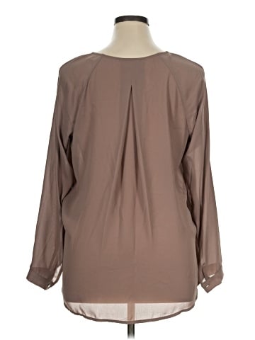 Worthington Long Sleeve Blouse (view 2)