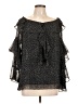 Max Edition 100% Polyester Black 3/4 Sleeve Blouse Size L - photo 1