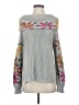 Sundance Floral Gray Pullover Sweater Size S - photo 1