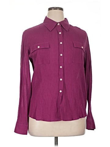 Jones Wear Jeans Long Sleeve Button-Down Shirt (view 1)