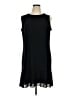 MICHAEL Michael Kors Solid Black Casual Dress Size 1X - photo 1