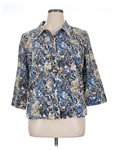 Christopher & Banks 3/4 Sleeve Blouse (view 1)
