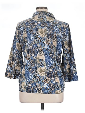 Christopher & Banks 3/4 Sleeve Blouse (view 2)