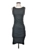 Leith Solid Gray Cocktail Dress Size XS - photo 1