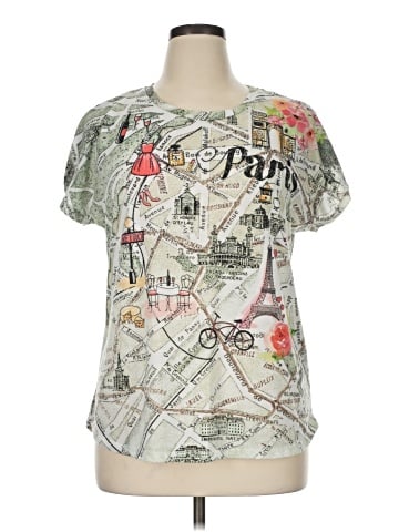 Christopher & Banks Short Sleeve T-Shirt (view 1)