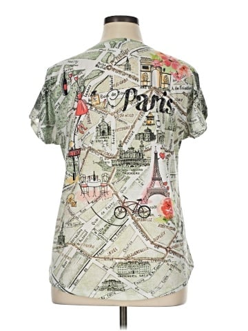 Christopher & Banks Short Sleeve T-Shirt (view 2)