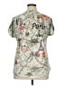 Christopher & Banks Print Silver Short Sleeve T-Shirt Size XL - photo 2