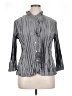 Agora Metallic Silver 3/4 Sleeve Blouse Size XL - photo 1