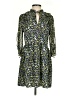 Zara Basic Print Green Casual Dress Size S - photo 1