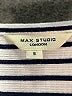 Max Studio Stripes White Casual Dress Size S - photo 7