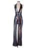 Wow Couture Metallic Blue Jumpsuit Size S - photo 1