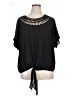 Maurices 100% Polyester Black Short Sleeve Blouse Size XL - photo 1