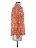 ModCloth 100% Polyester Floral Orange Long Sleeve Blouse Size S - photo 4