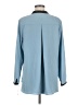 Alfani 100% Polyester Blue Long Sleeve Blouse Size 8 - photo 2