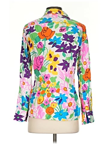J.Crew Collection Long Sleeve Silk Top (view 2)