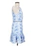 Keepsake 100% Polyester Paisley Blue Cocktail Dress Size S - photo 4