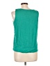 AB Studio 100% Rayon Green Sleeveless Top Size L - photo 2