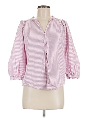 LC Lauren Conrad 3/4 Sleeve Button-Down Shirt (view 1)