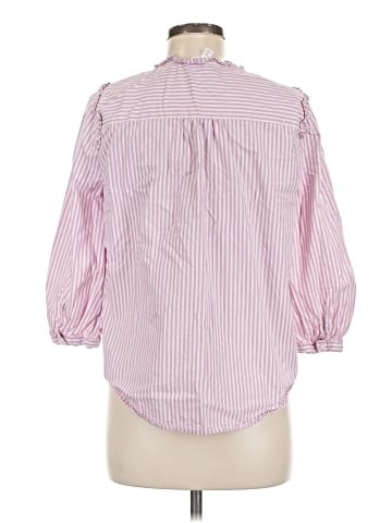 LC Lauren Conrad 3/4 Sleeve Button-Down Shirt (view 2)