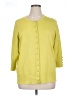 Grace 100% Cotton Yellow Cardigan Size 1X - photo 1