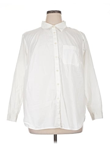 Ann Taylor LOFT 3/4 Sleeve Button-Down Shirt (view 1)