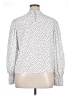 Carolina Belle 100% Polyester Polka Dots Ivory Long Sleeve Blouse Size XL - photo 2